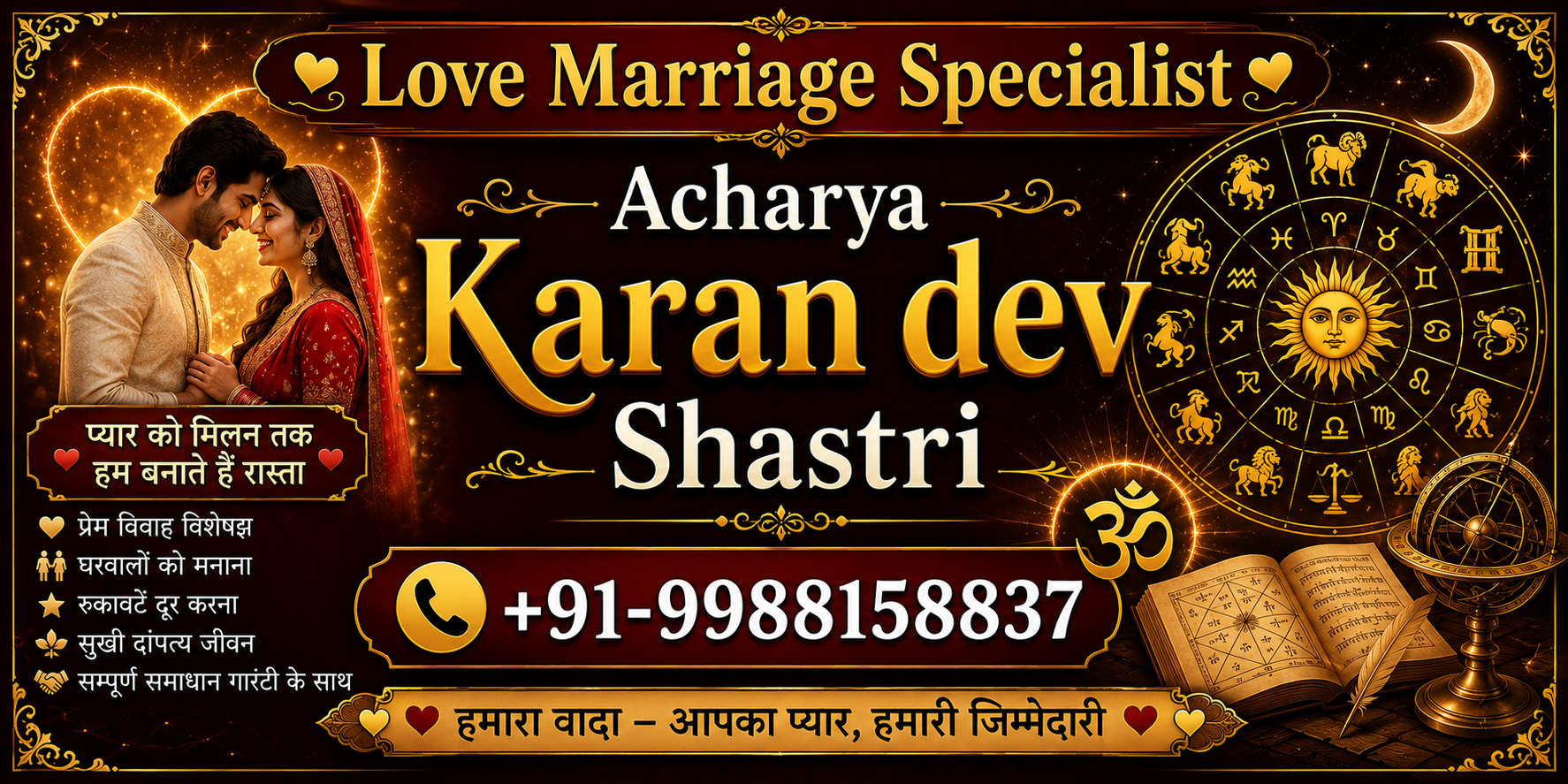 Astrologer PT. Acharya Karan Dev Shastri 
 +91-9988158837